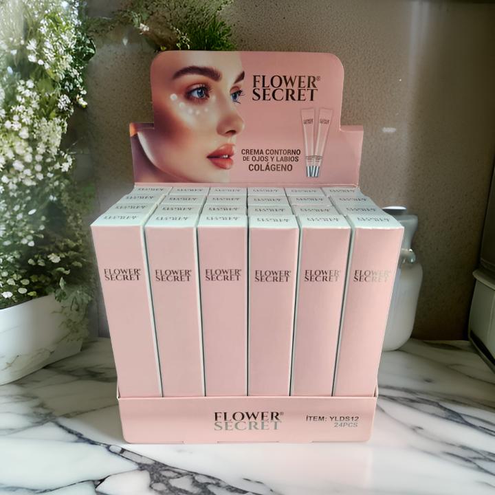 Contorno de ojo y labios: FLOWER SECRET - Rellena y suaviza arrugas finas en ojos y labios desde la primera semana