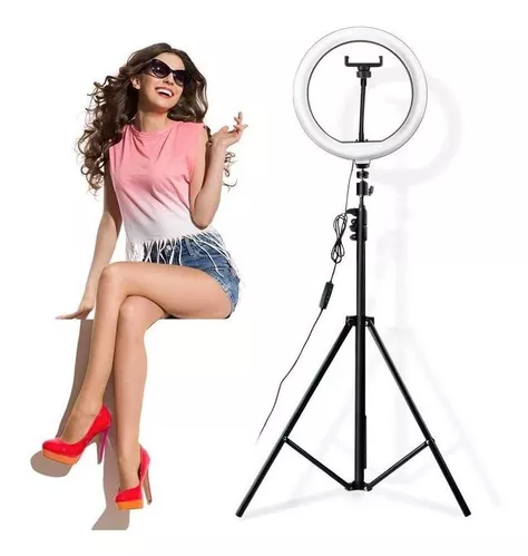 Aro Luz Led 26 Cm + Trípode Ajustable