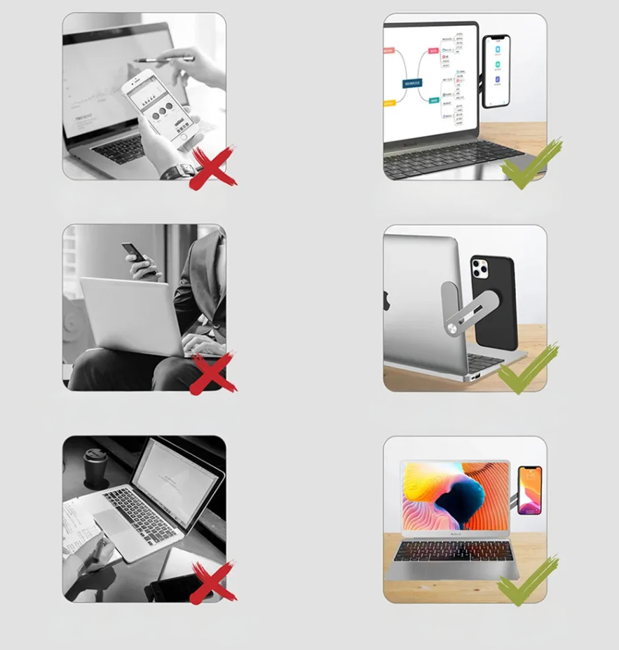 SOPORTE DE CELULAR PARA NOTEBOOK
