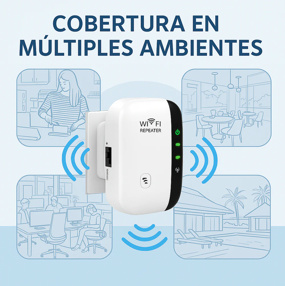 Extensor WiFi 360 – Internet potente en cada rincón de tu hogar