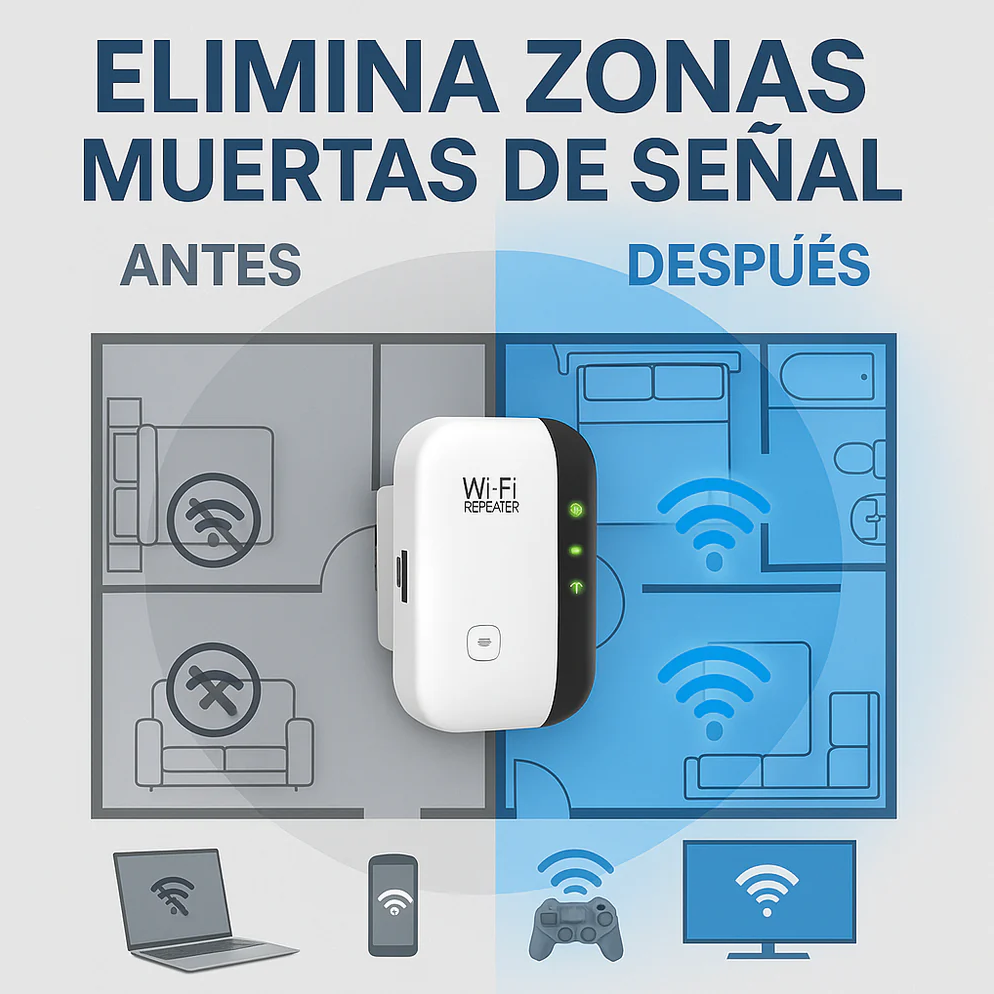 Extensor WiFi 360 – Internet potente en cada rincón de tu hogar