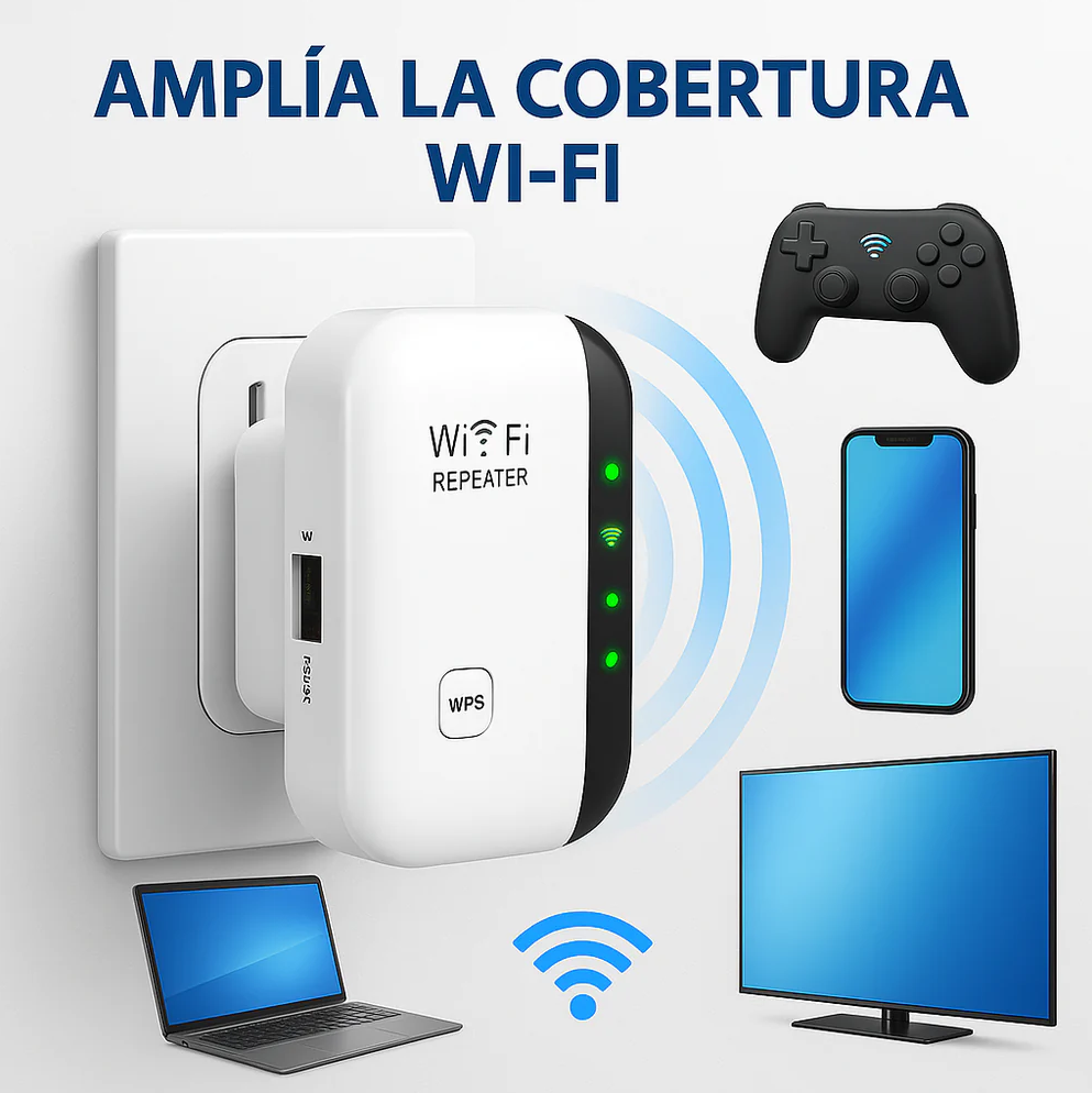 Extensor WiFi 360 – Internet potente en cada rincón de tu hogar