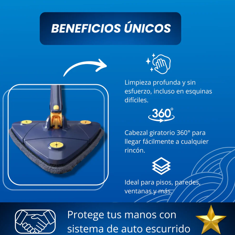 Trapeador Ultra 360 - Disfruta tu tiempo, olvida la limpieza