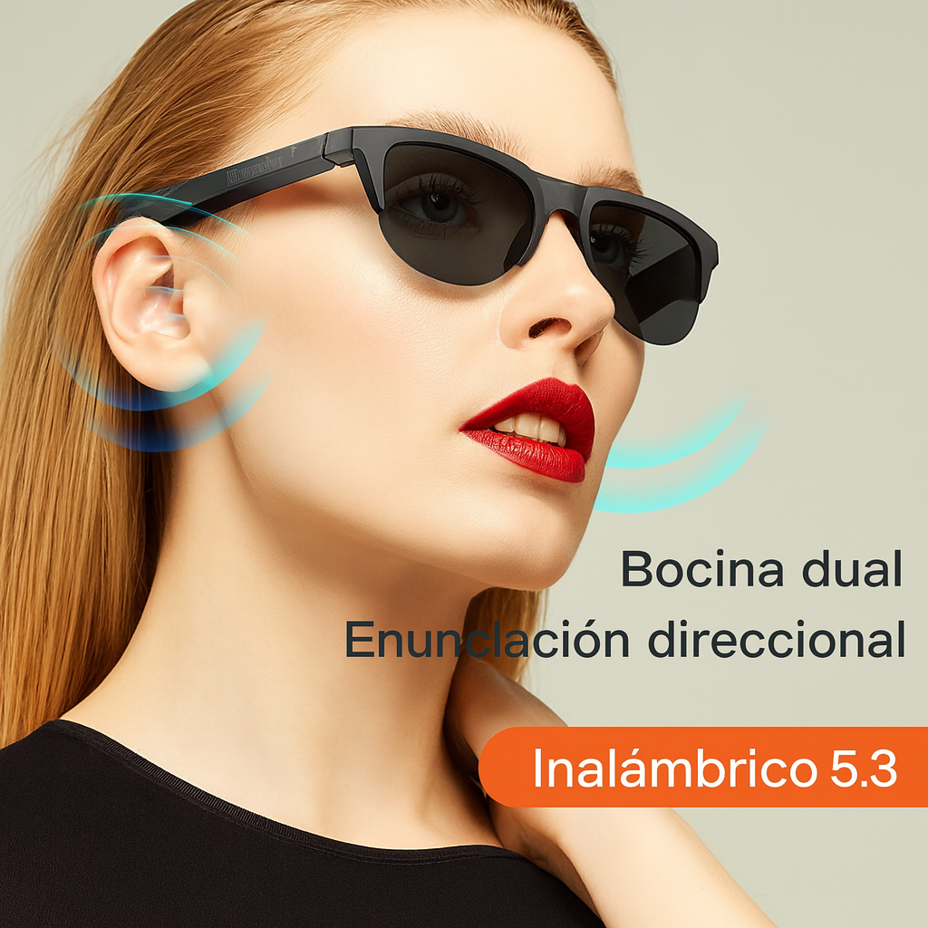 Lentes Inteligentes con Audifonos - Vive el futuro del sonido con estilo