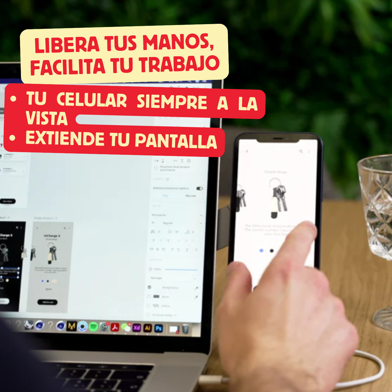 SOPORTE DE CELULAR PARA NOTEBOOK