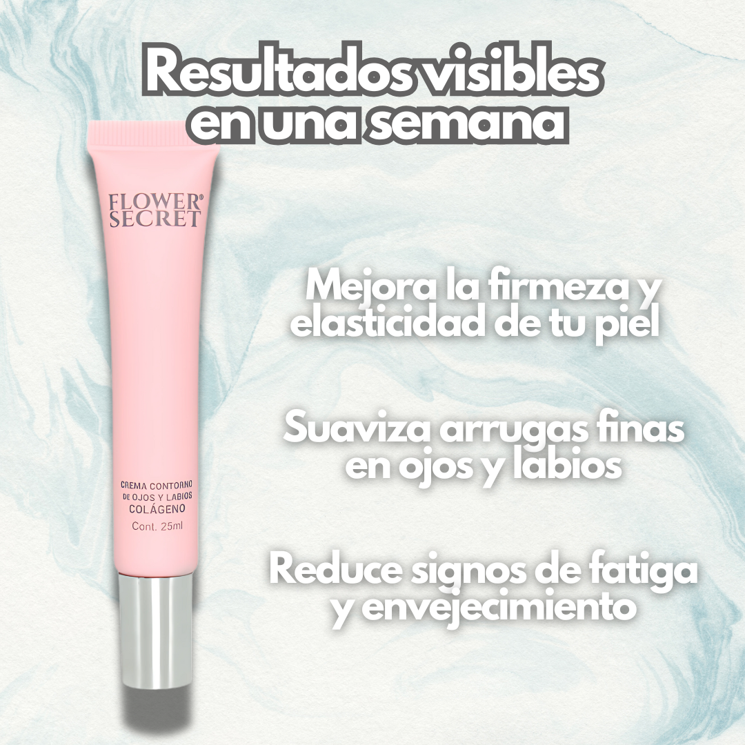 Contorno de ojo y labios: FLOWER SECRET - Rellena y suaviza arrugas finas en ojos y labios desde la primera semana