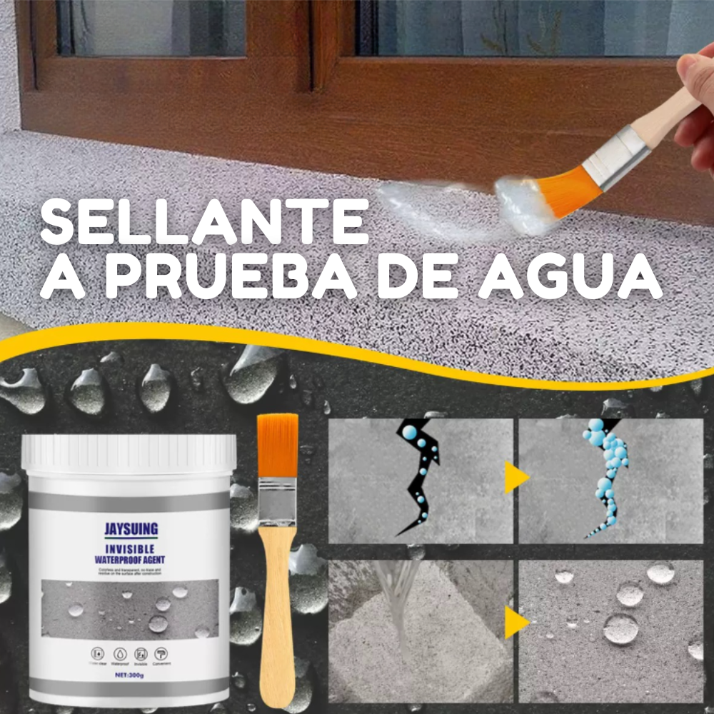 Sellador Impermeable 500g + Brocha – Elimina filtraciones rápido y protege tu hogar