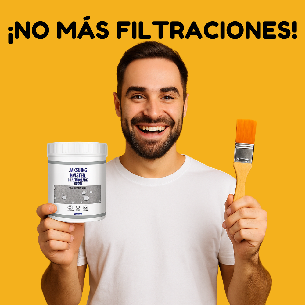 Sellador Impermeable 500g + Brocha – Elimina filtraciones rápido y protege tu hogar