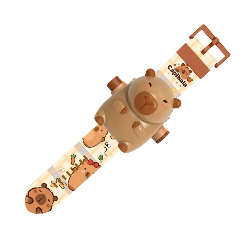 RELOJ PROYECTOR CAPIBARA X2