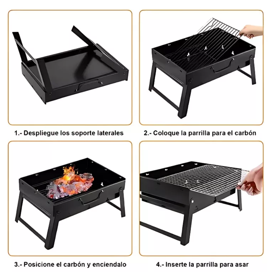 Parrilla plegable