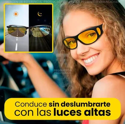 Lentes de Conducción HD 2x1: Dia y Noche