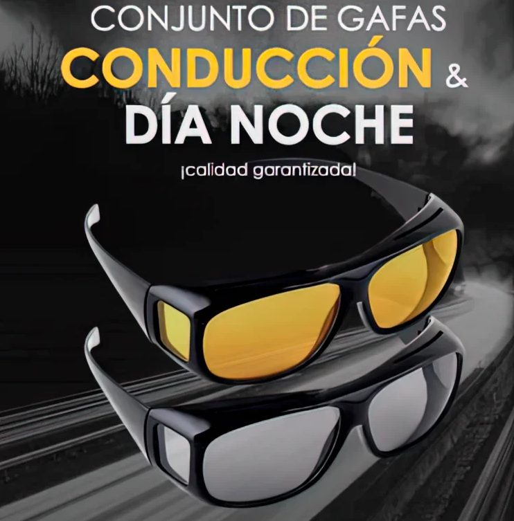 Lentes de Conducción HD 2x1: Dia y Noche
