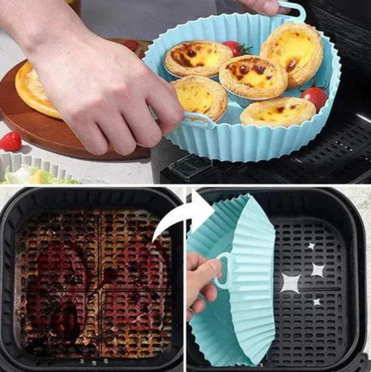 Pack X2  Bandeja Silicona Para Airfryer