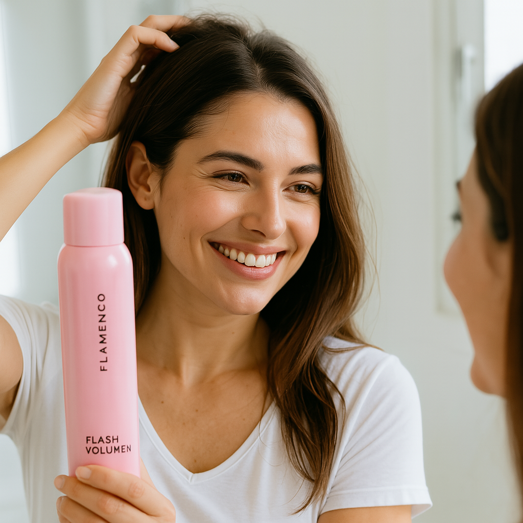 Shampoo en Seco: Flamenco Flash Volumen - Cabello limpio y con volumen en solo 30 segundos