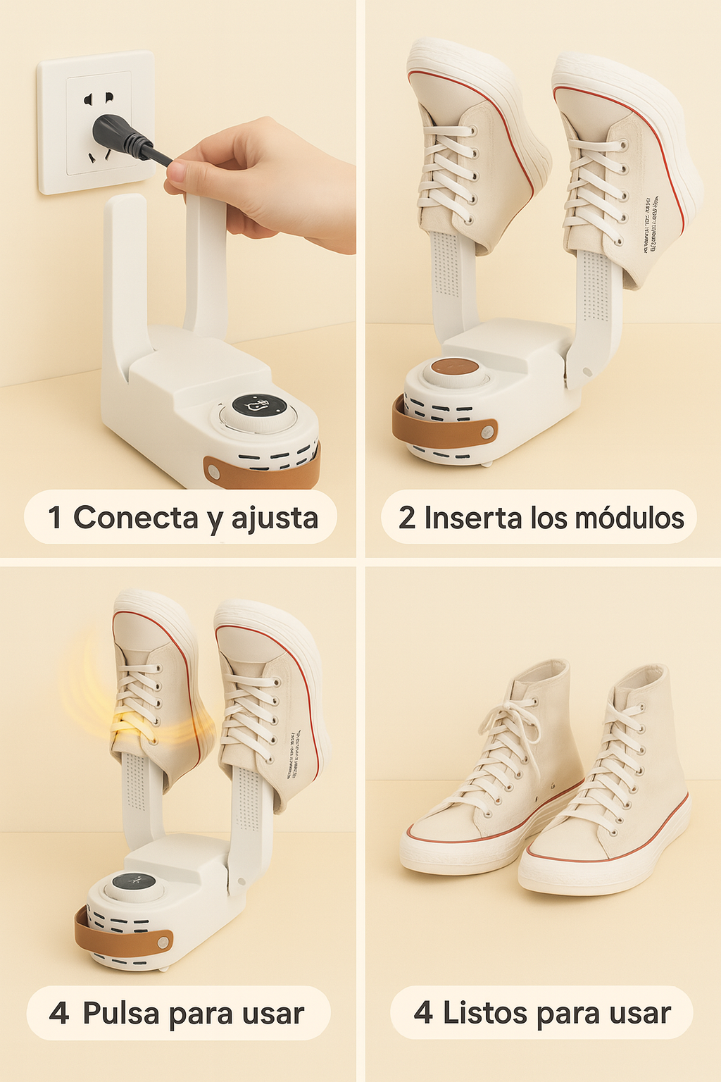 QuickStep Dryer - Zapatos secos en minutos, sin olores
