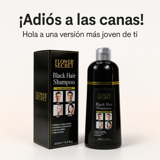 Shampoo Flower Secret AntiCanas 400ml – Despídete de las canas, luce más joven