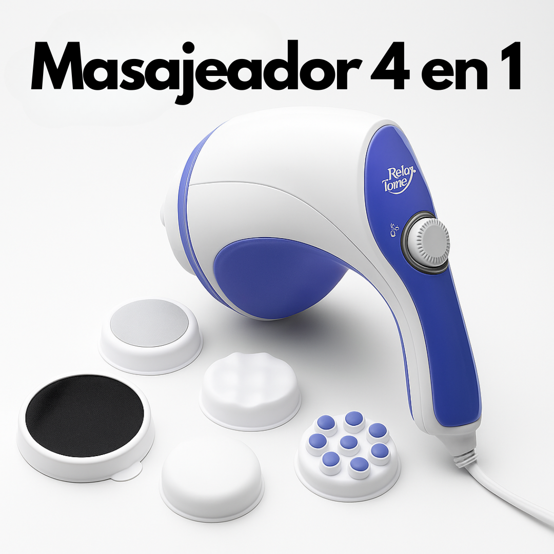 Masajeador Reductivo 4 en 1 – Tonificación corporal – Reduce celulitis en semanas