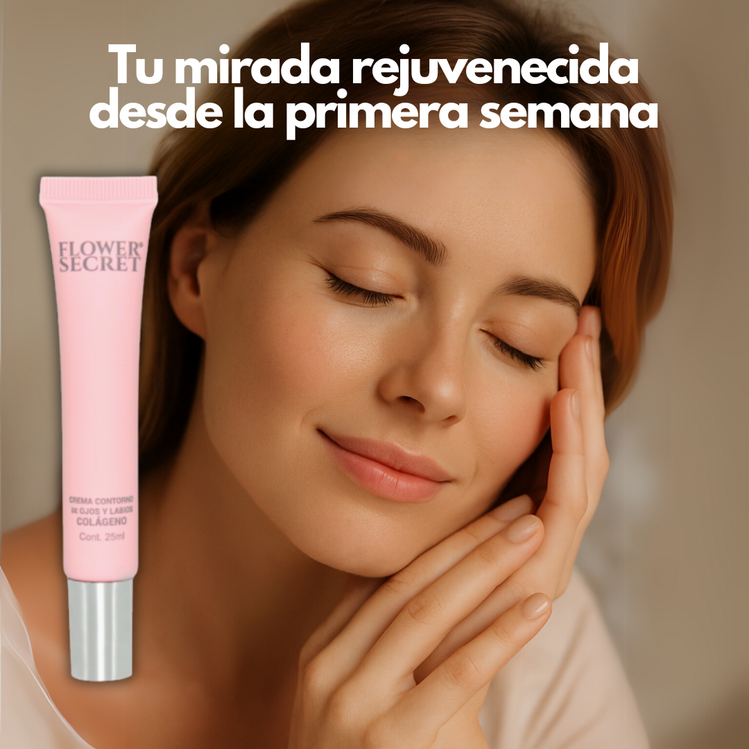 Contorno de ojo y labios: FLOWER SECRET - Rellena y suaviza arrugas finas en ojos y labios desde la primera semana