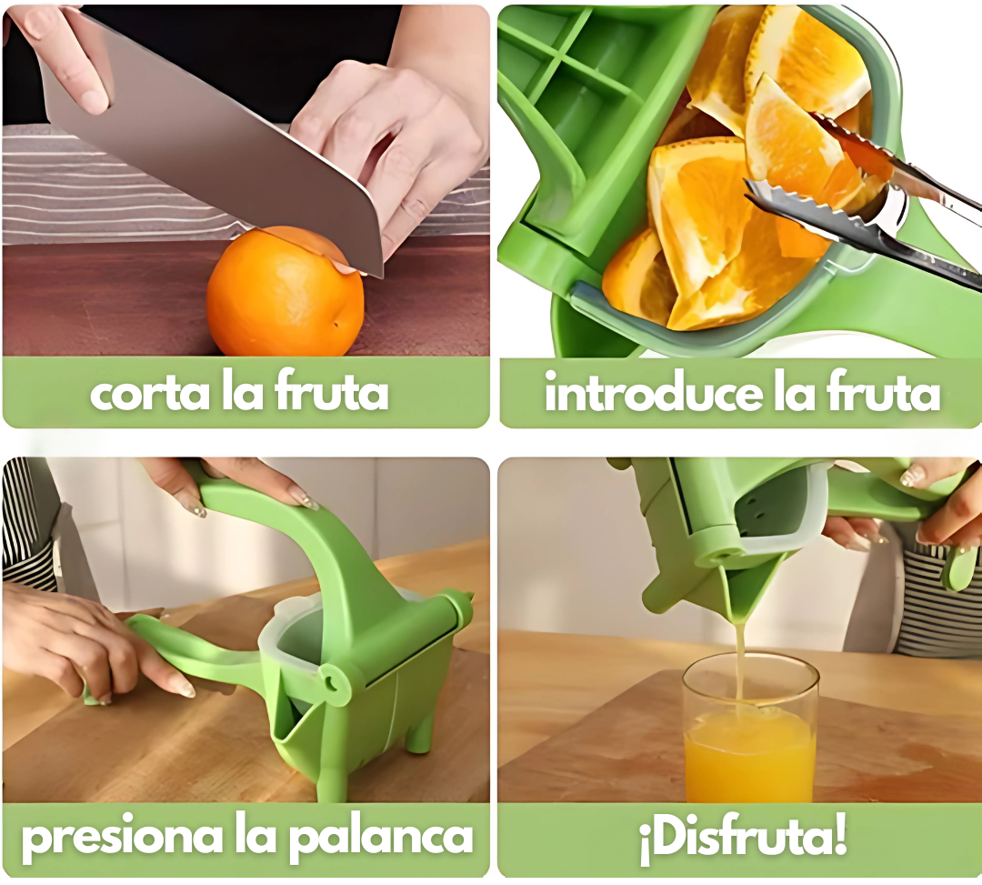 Exprimidor Manual HandPress - Jugo fresco listo en 10 segundos