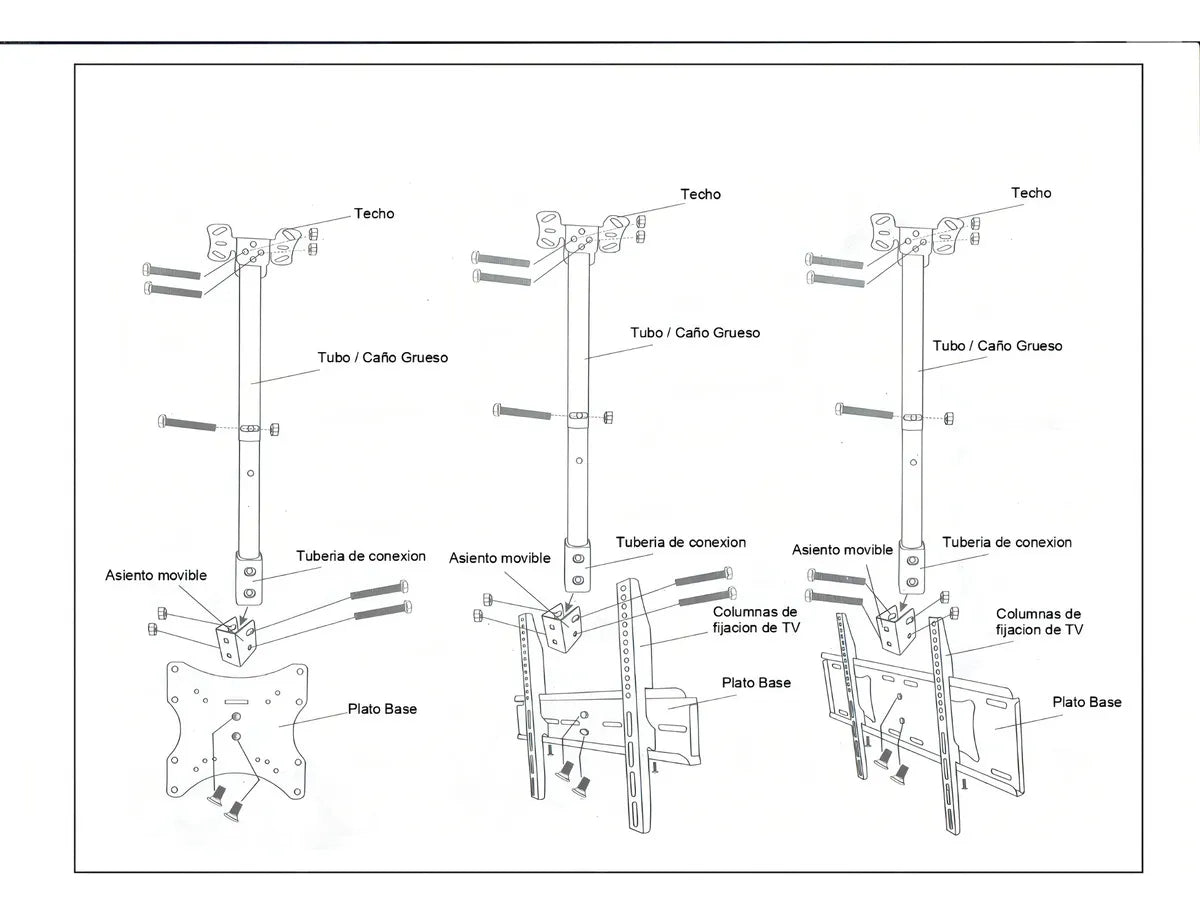 SOPORTE DE TECHO PARA TV