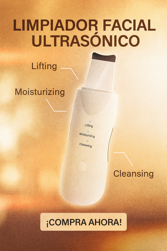 Limpiador Facial Ultrasónico – Limpieza profunda – Piel fresca y suave en minutos