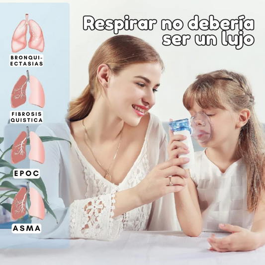 NEBULIZADOR PORTÁTIL: Para Niños y Adultos