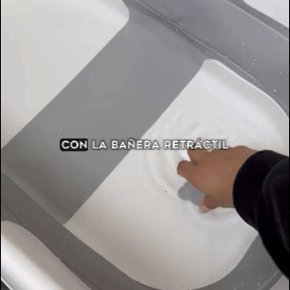 BAÑERA RETRÁCTIL CON COJÍN PARA BEBÉS